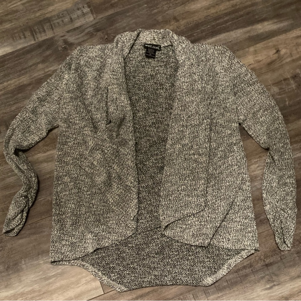 Y2K Vintage Wet Seal sparkly open sweater, size XS